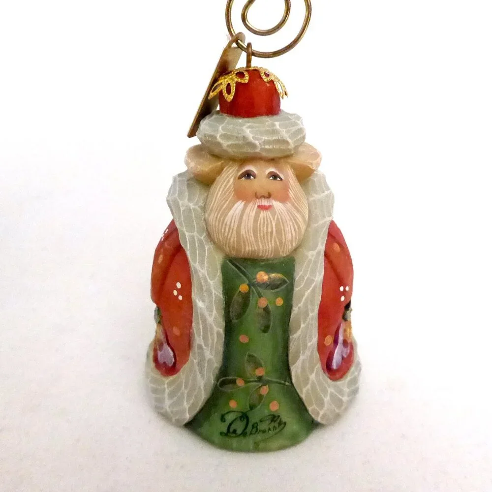 NEW 2008 G. DeBrekht HAND PAINTED SANTA CLAUS CHRISTMAS ORNAMENT - Picture 4 of 13